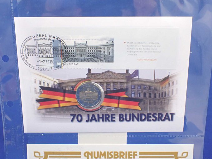 Numisbrief "70 Jahre Bundesrat"