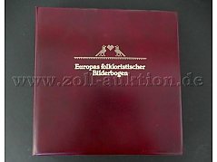 1 Europas folkloristischer Bilderbogen mit 35 Seiten und ca. 149 Briefmarken