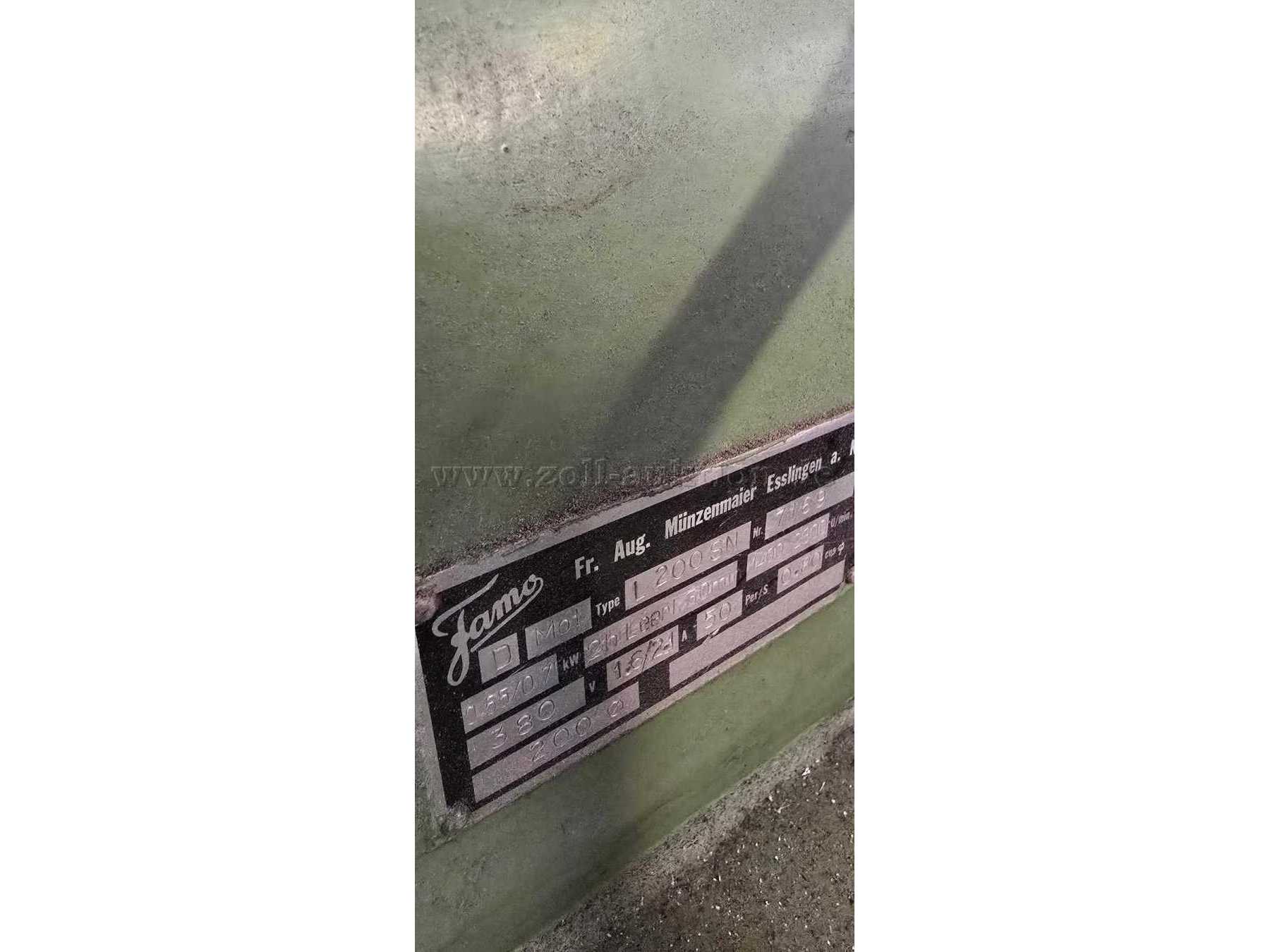 FAMO Maschinenschild