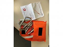 Abseilspinne mit Tasche und Gebrauchsanweisung