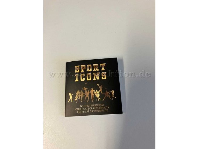 Vorderseite Echtheitszertifikat