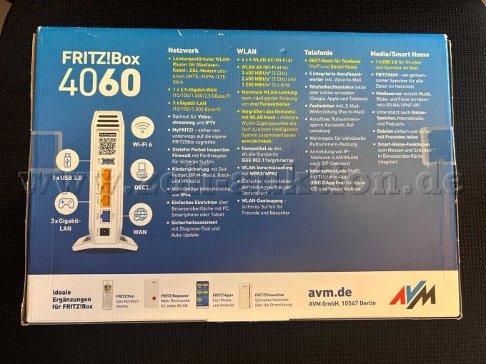 Rückseite der Verpackung mit genaueren Informationen zum Inhalt