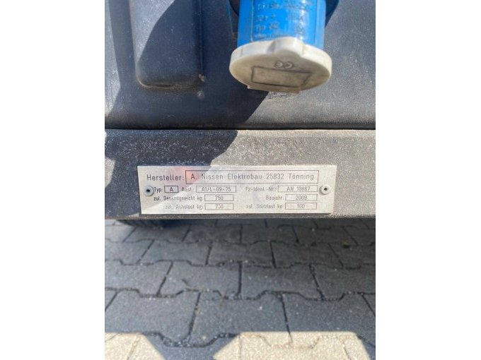 Fahrbare Absperrtafel Detailansicht