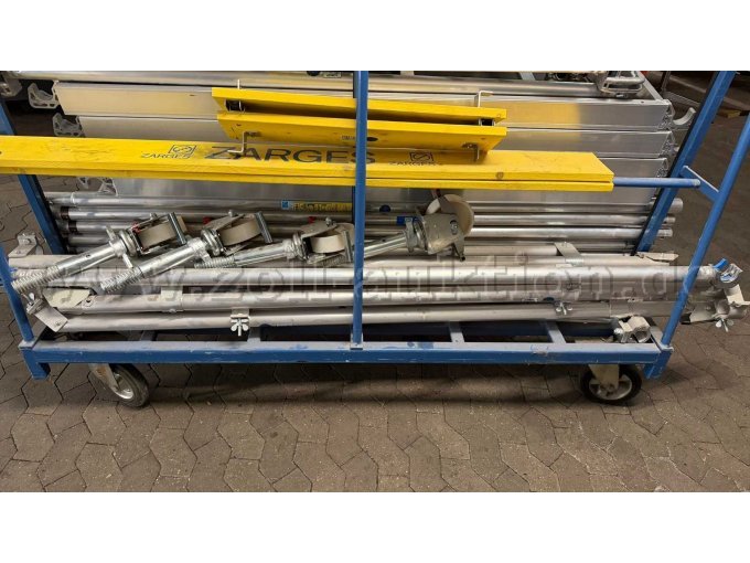 Gerüst und Rollen (Transportwagen steht nicht Bestandteil der Versteigerung)