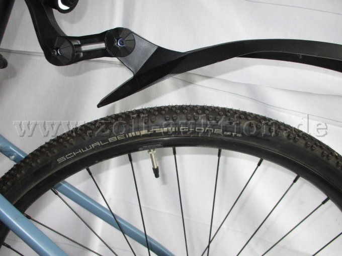 Teilansicht Hinterrad mit der Mantelbezeichnung