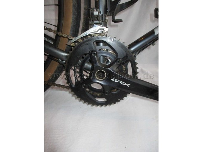 Ansicht Shimano GRX Umwerfer und Kettenblätter