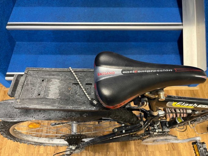 Detailansicht: Gepäckträger und Sattel