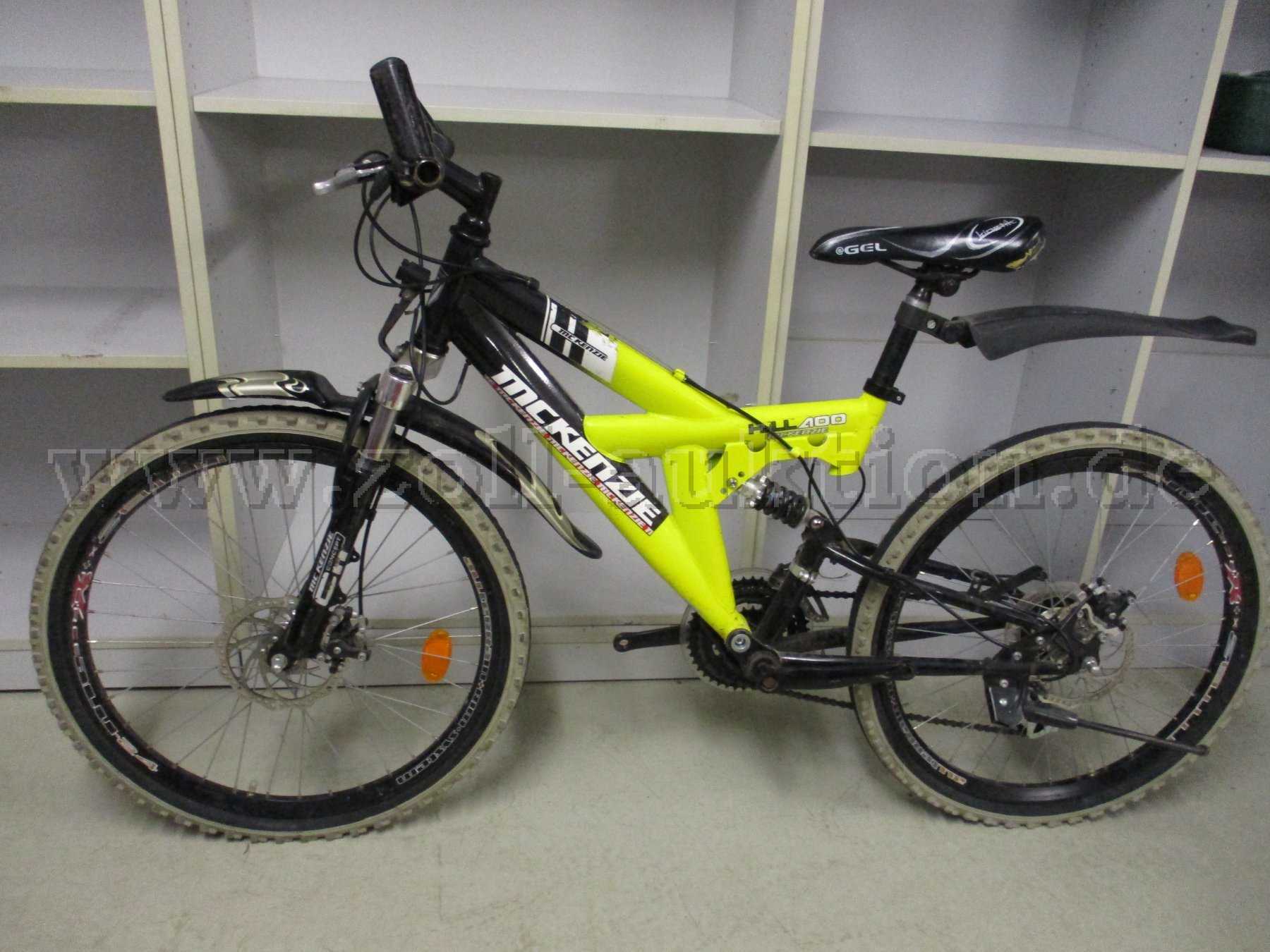 Seitenansicht und Sattel mit Rissen