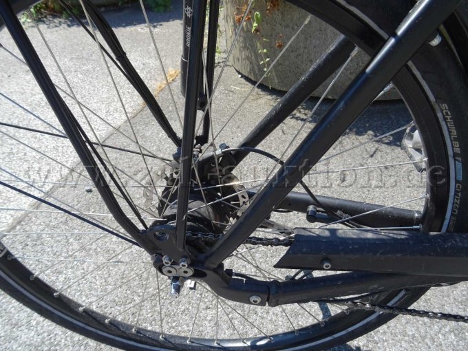 Kreidler Vitality ECD 8 schwarz - Teilansicht – Hinterrad