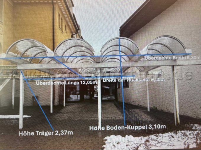 Gesamtansicht mit Maßangaben