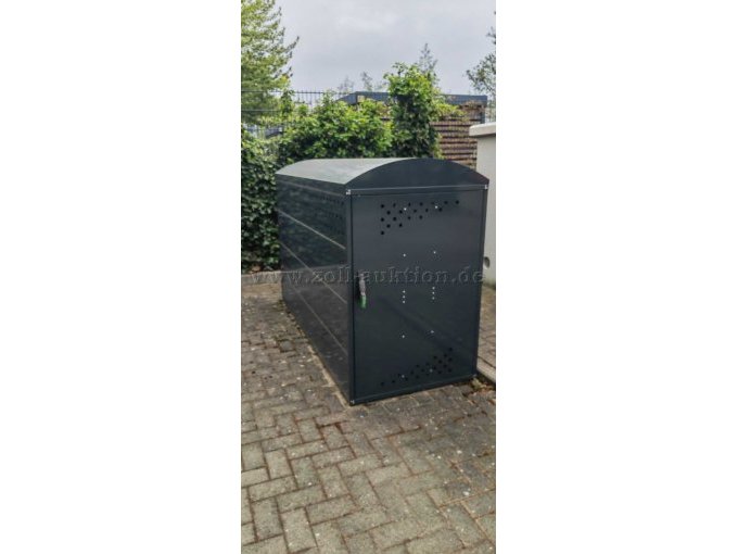 Ansicht aufgebauter BikeBox (Beispielansicht einer Benutzten)
