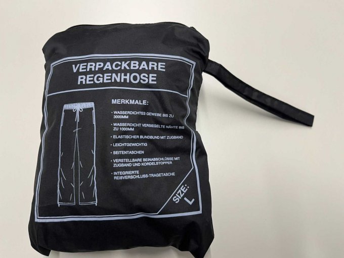 Verpackbare Regenhose
