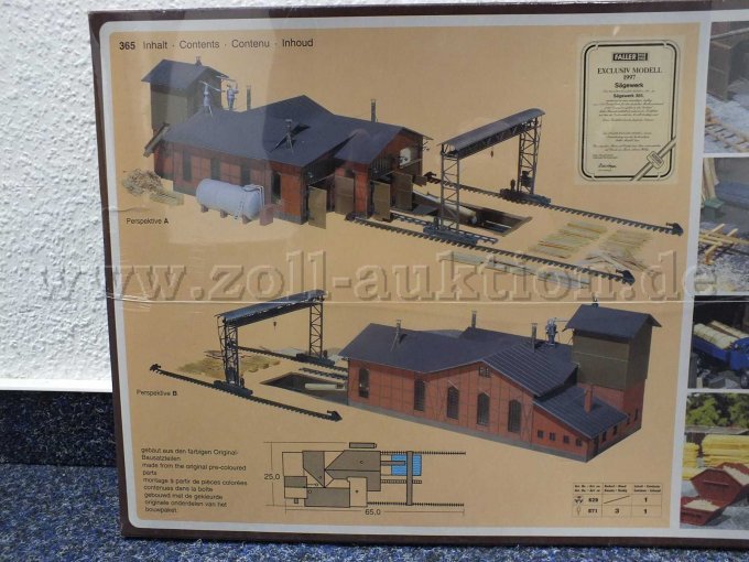 Inhaltsangabe des Sägewerks in OVP