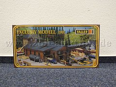 Frontalansicht des Sägewerks in OVP