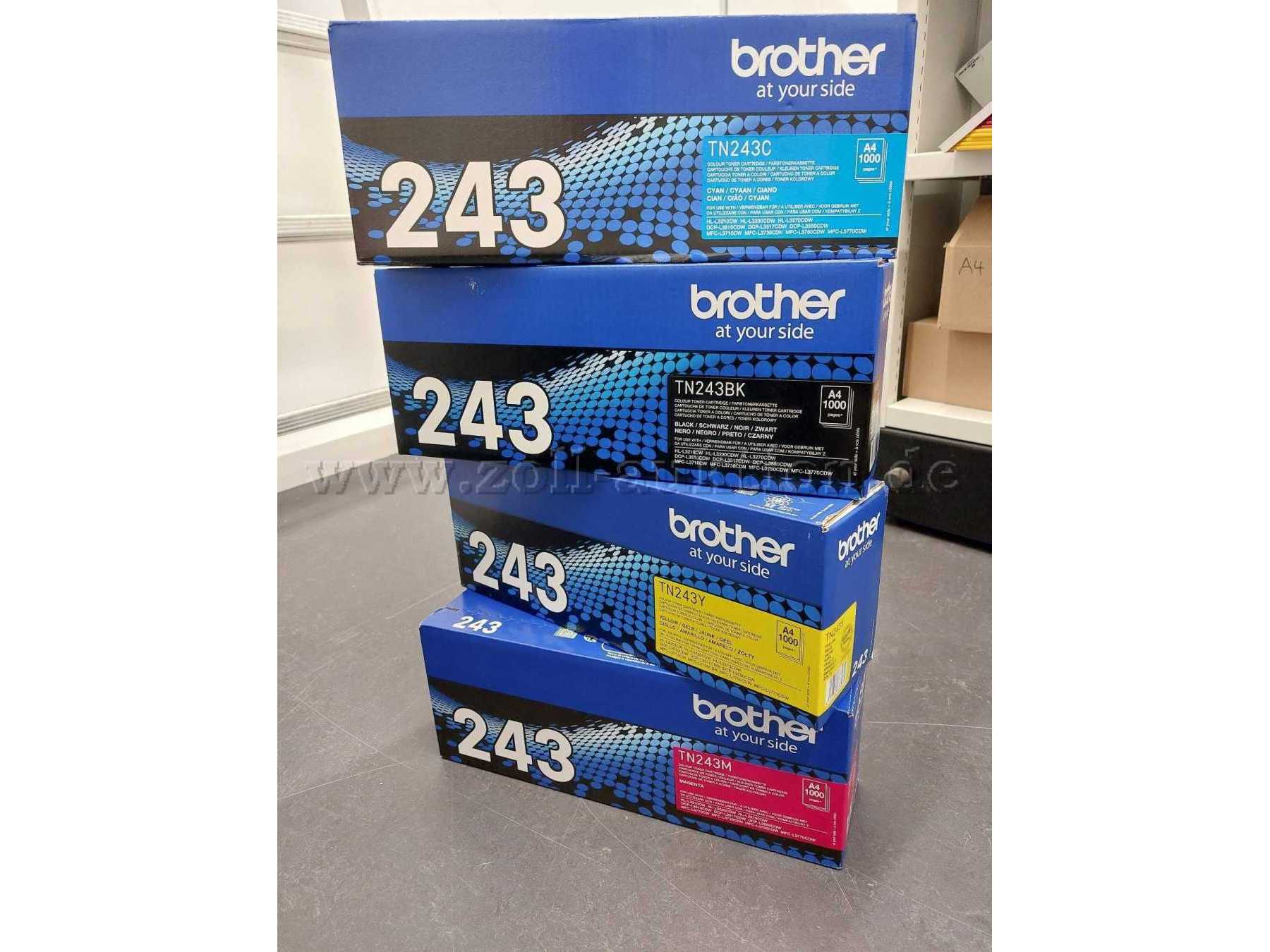 Toner Brother TN 243 Set
1x yellow, 1x magenta, 1x cyan, 1x black