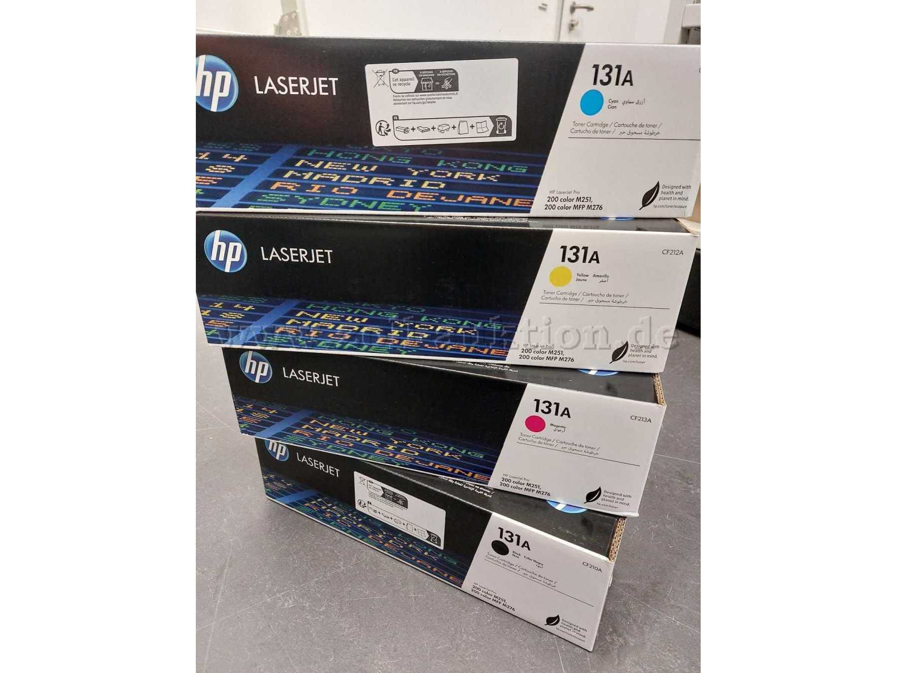 HP Laserjet Tonerkartusche 131A Set
1x yello, 1x magenta, 1x cyan, 1x black