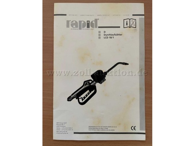 Bedienungsanleitung Durchlaufzähler