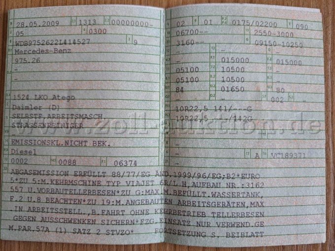 1 Faun Viajet 6 R+L/H auf MB Atego 1524 Fahrgestell mit Motorschaden – foto 13 – kavel bij Zoll-Auktion, Ludwigsburg