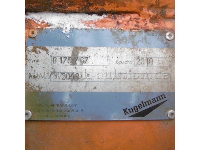 Typenschild Schneepflug