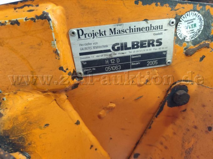 Typenschild Mähkopf