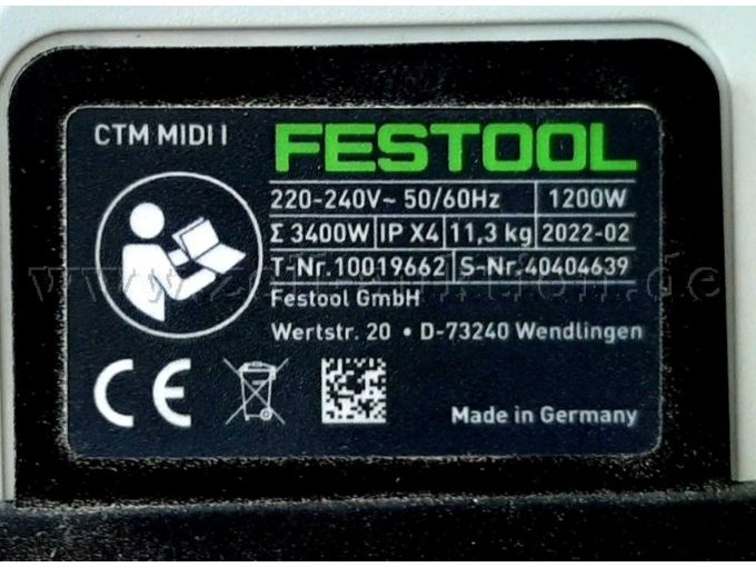 Festool technische Daten
