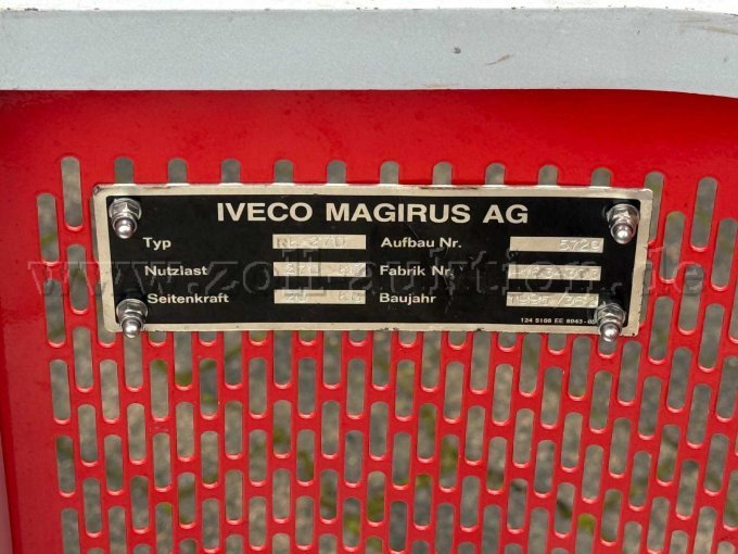 Typenschild Personenkorb