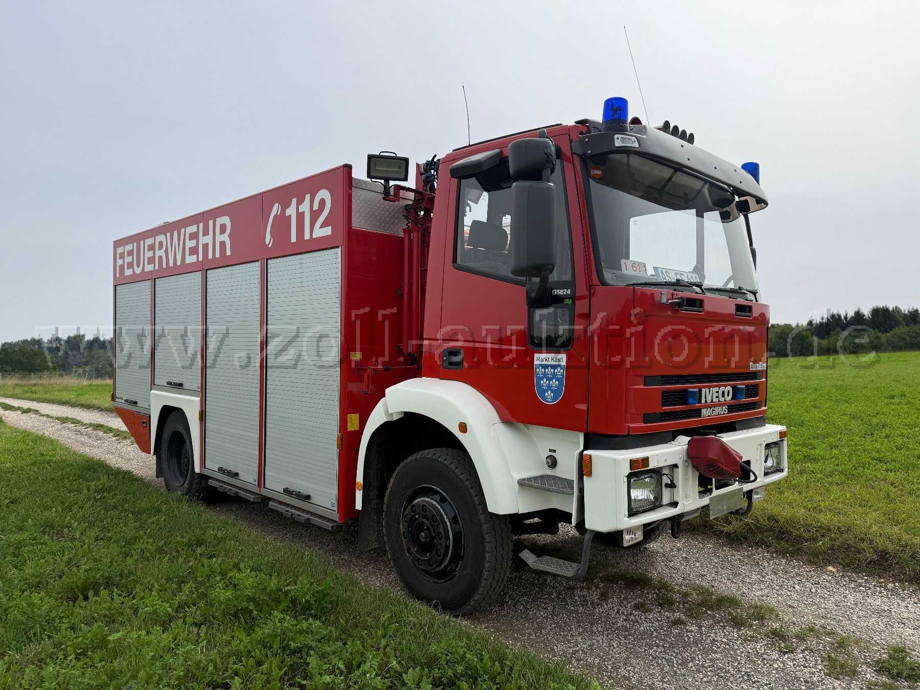 1 Véhicule de secours incendie RW 2 Iveco EuroFire 4x4 – seulement 20 375 km