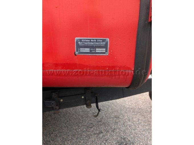 Schlauchtransportanhänger
Typenschild Aufbau