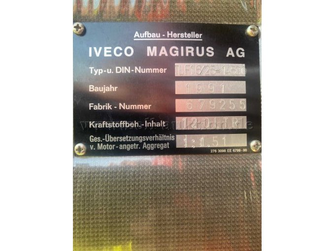 Typenschild Aufbau Hersteller