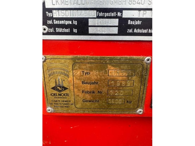 Typenschild Aufbau
