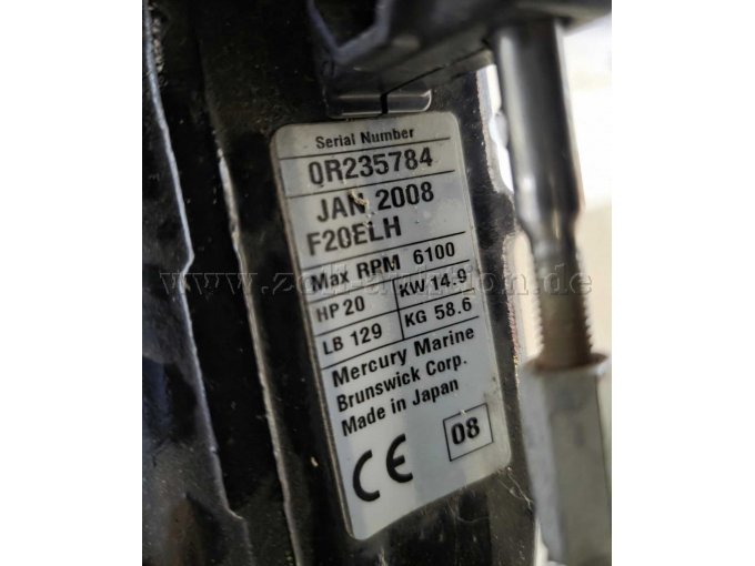 Typenschild Außenbordermotor