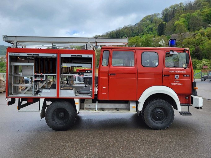 Ansicht auf ehemaliger Laderaum feuerwehrtechnische Ausstattung