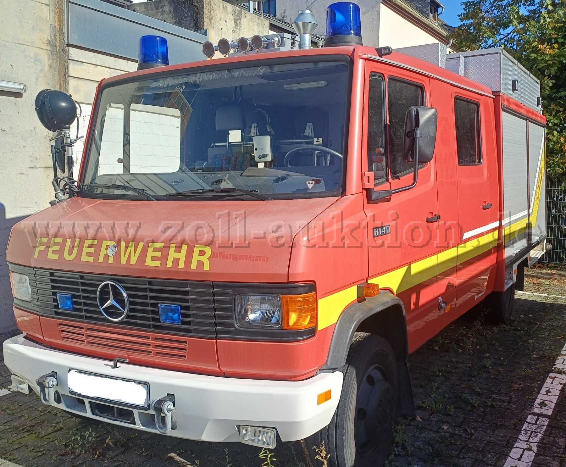1 Feuerwehrfahrzeug Löschfahrzeug 8/6 auf Daimler Benz 814 D