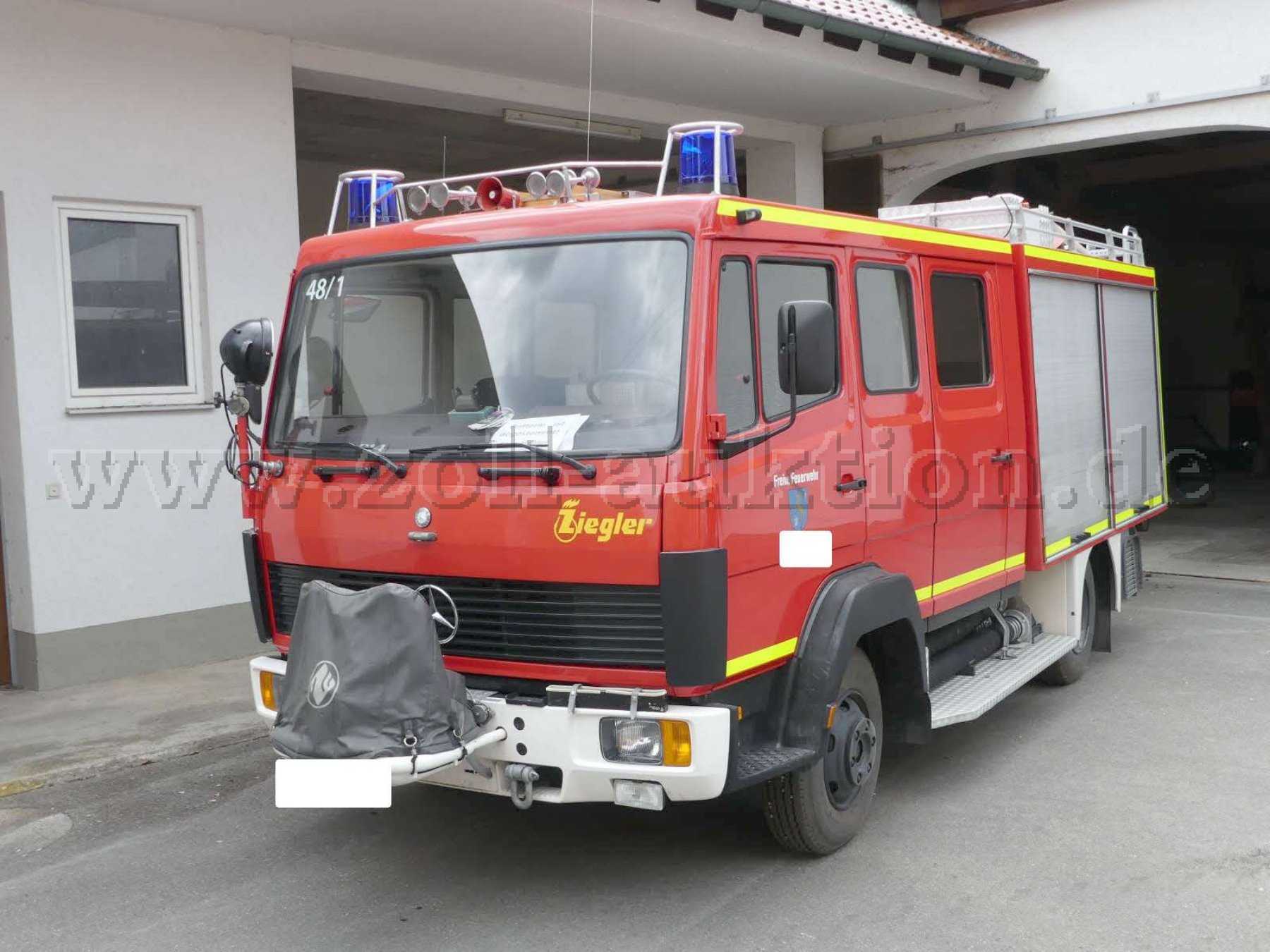 1 fire engine LF 8 (Mercedes-Benz 814 F / Ziegler)