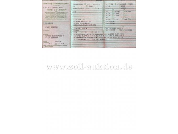 Bild Fahrzeugschein