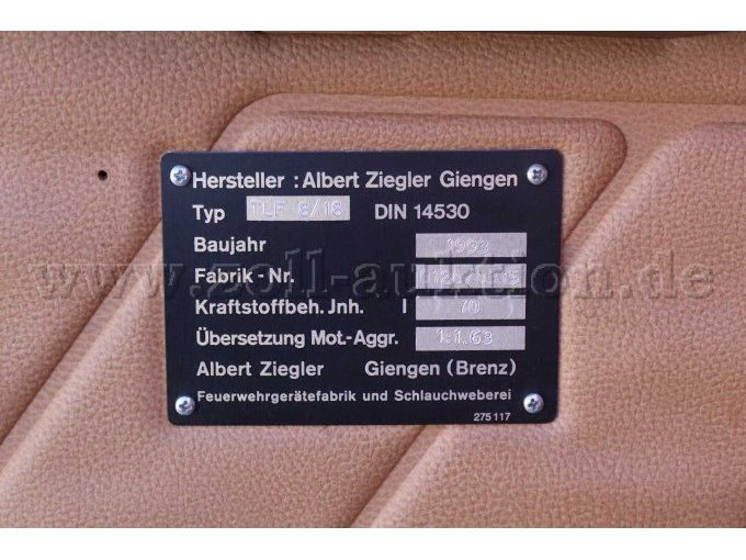 Ansicht Hersteller und Daten