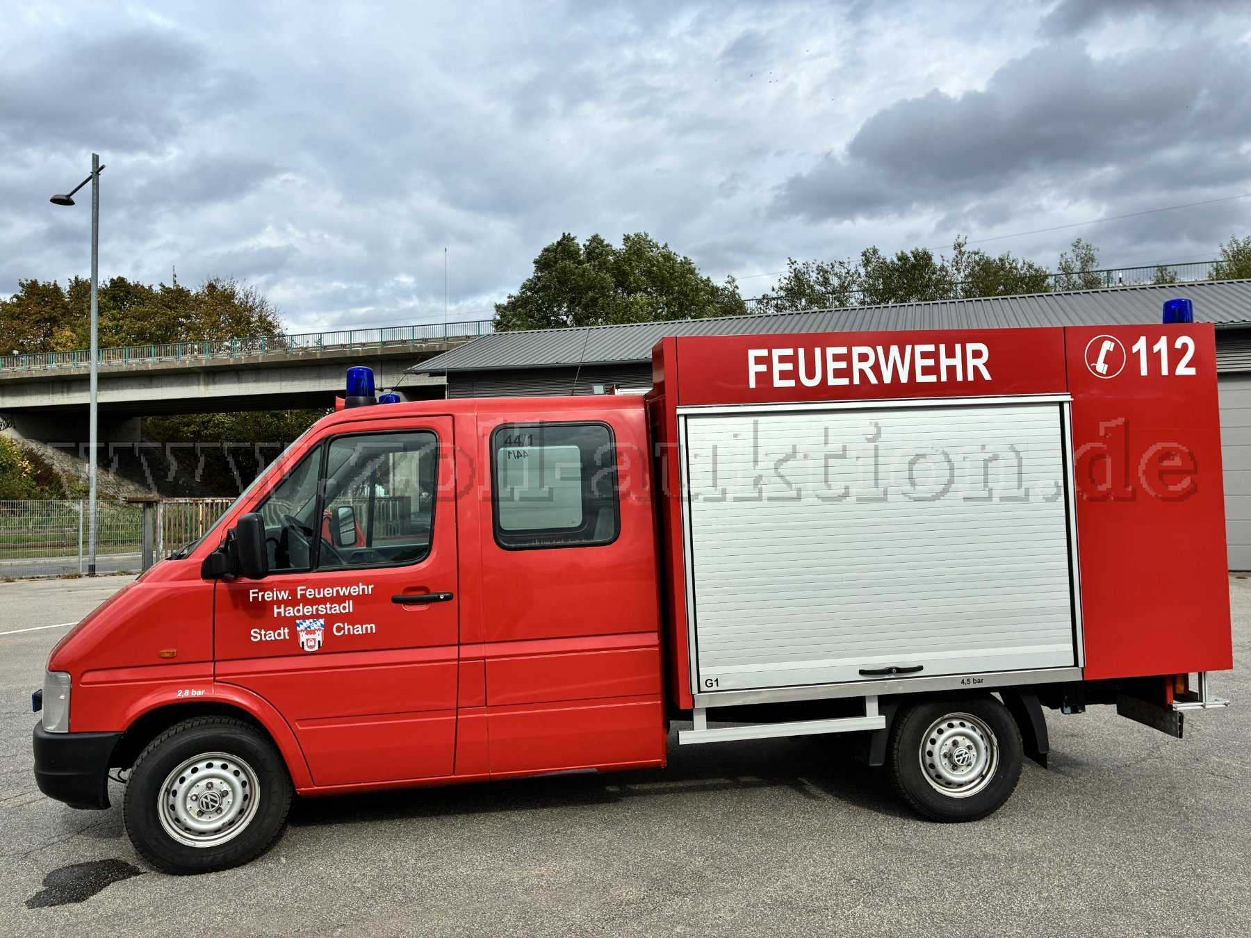1 brandweervoertuig Volkswagen LT dubbele cabine pick-up met taxatierapport