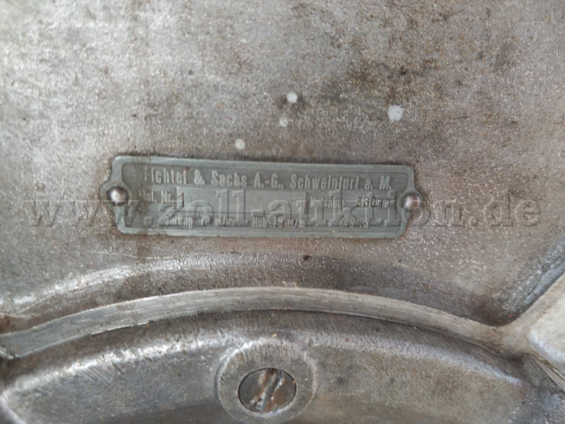 Datenschild Motor