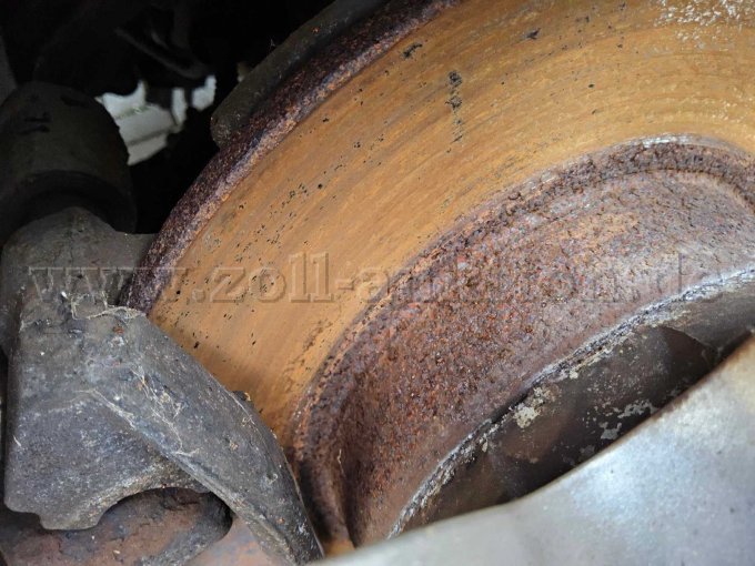 Korrodierte Bremsscheibe