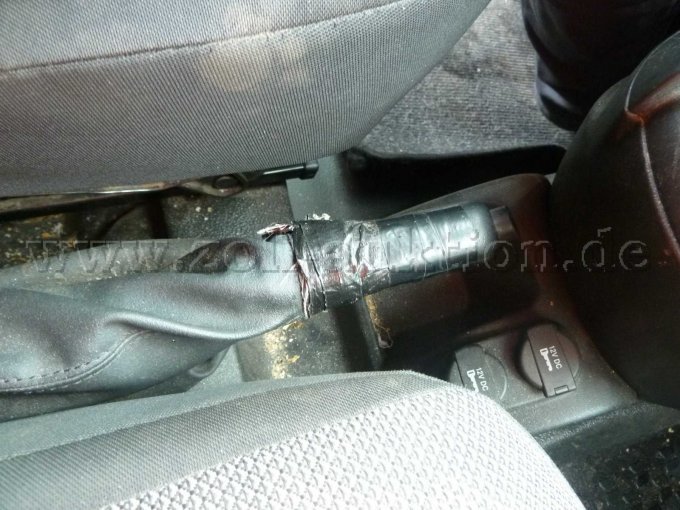 Handbremshebel verschlissen