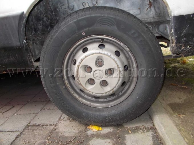 Ansicht Hinterrad links