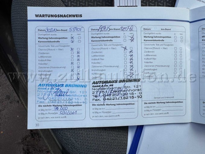 Servicenachweise