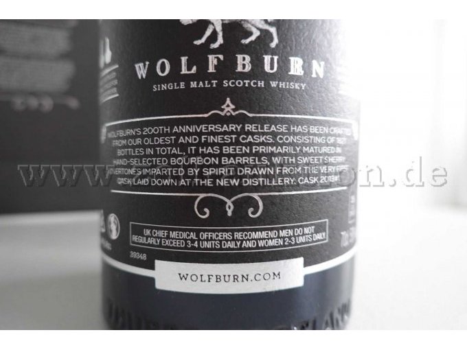 Flasche Rückseite