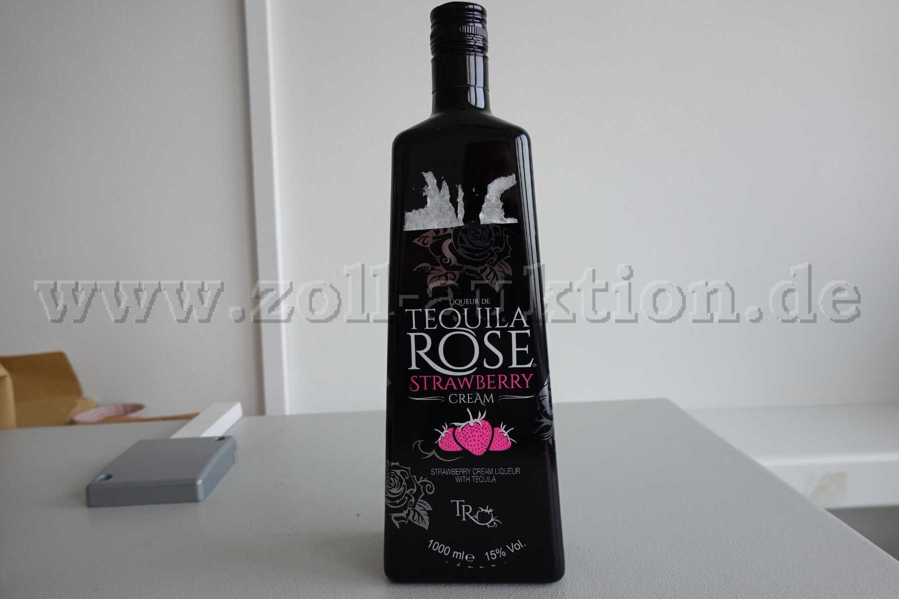 1 Flasche (1 Liter) Liqueur de Tequila Rose mit 15 % vol. Alc.