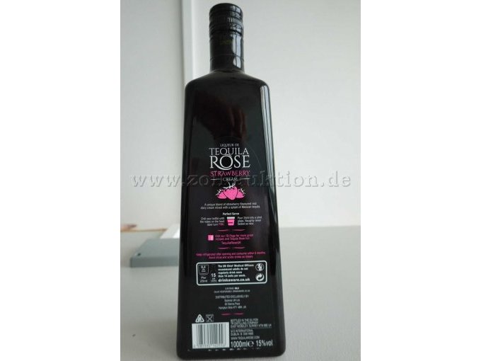 Flasche Rückseite