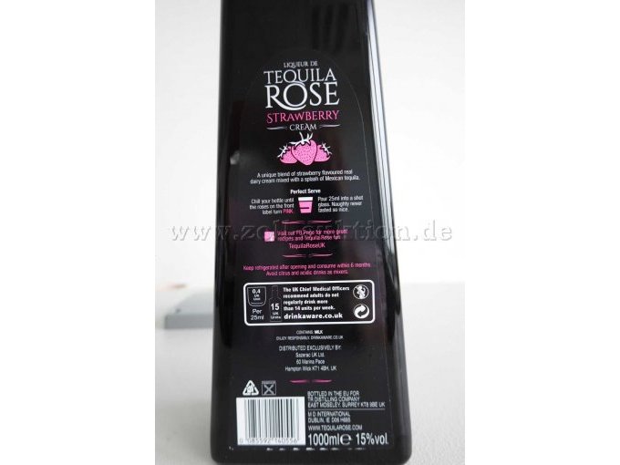 1 fles (1 liter) Liqueur de Tequila Rose met 15 % vol. alc – foto 3 – kavel bij Zoll-Auktion, Kiel
