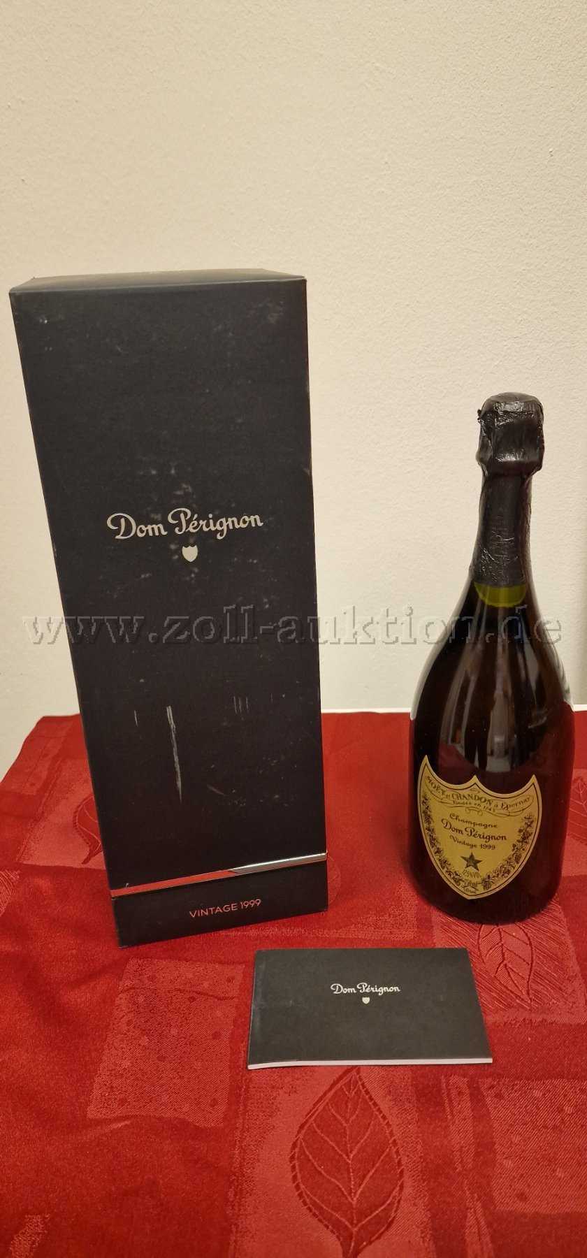 Zoll-Auktion - 1 Flasche Champagne Dom Perignon Vintage 1999