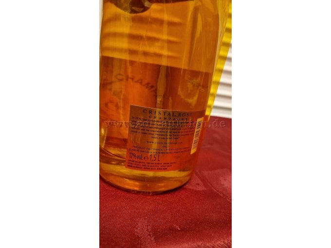 1 Flasche Champagne Louis Roederer Cristal Rose 2012, 1,5 L 12 % Vol. Alc – foto 3 – kavel bij Zoll-Auktion, Berlin