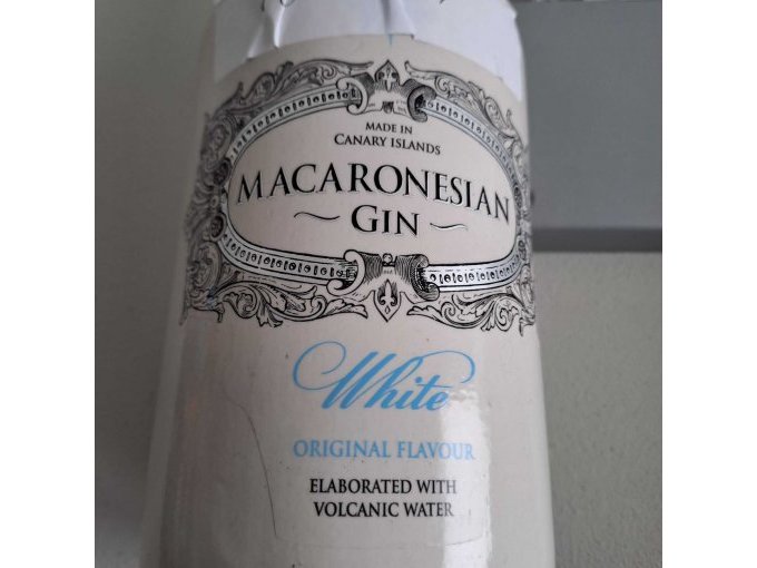 Macaronesian White Gin Vorderseite Detailansicht