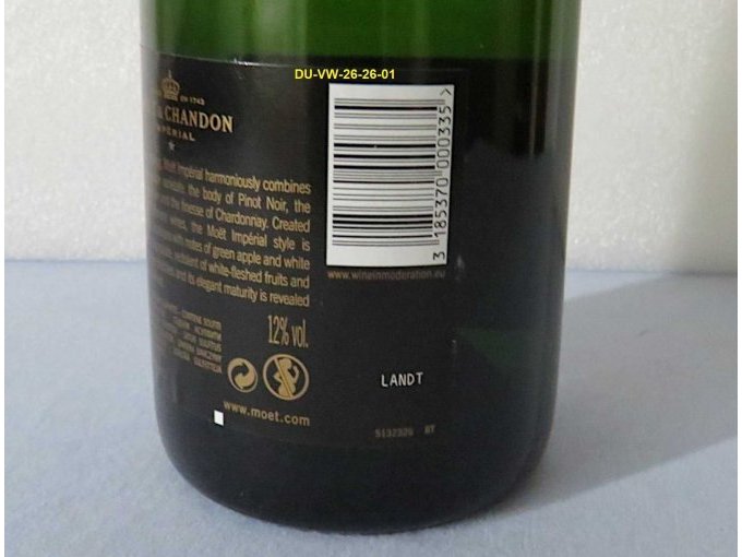 EAN auf der Champagnerflasche